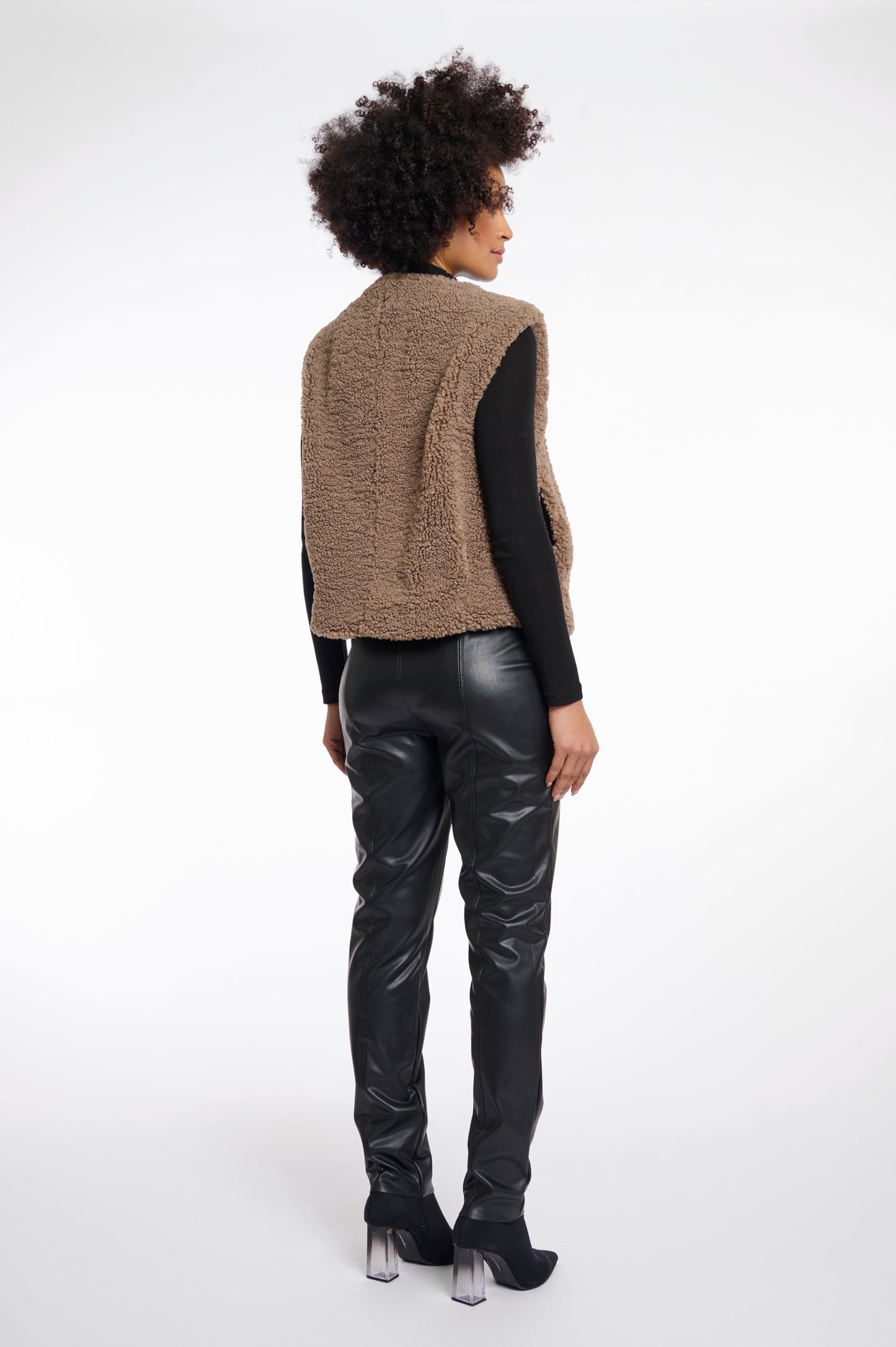 Rino & Pelle Cropped Teddy Waistcoat
