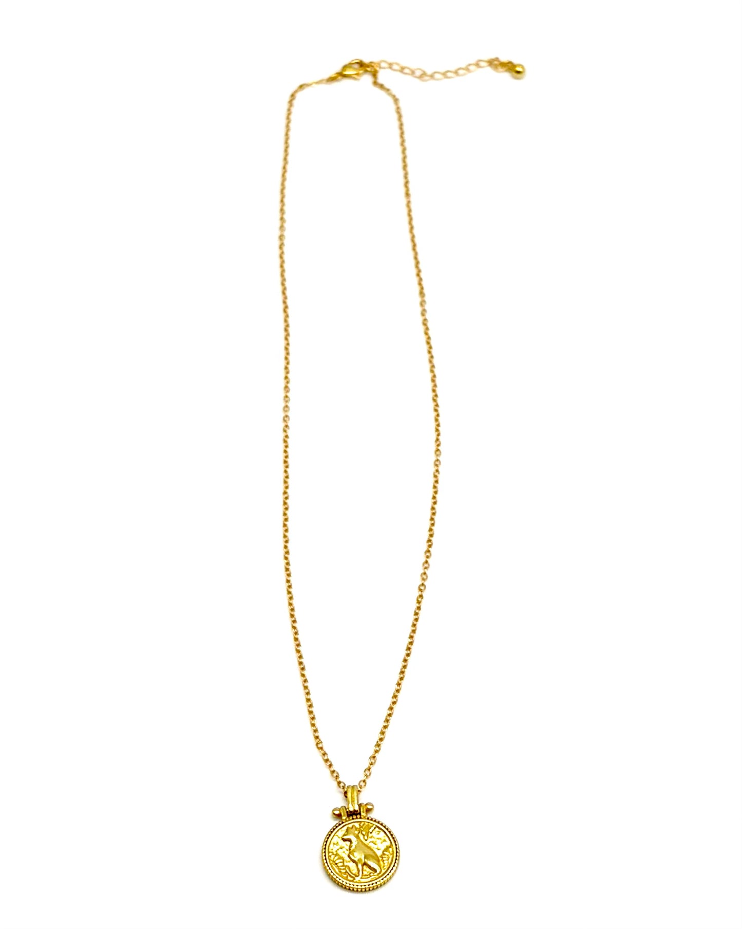 Small Coin Pendant Necklace