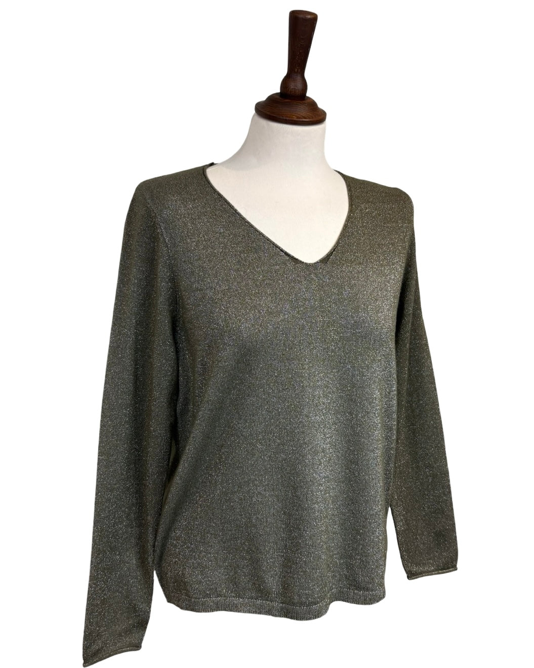 Petra Lurex V Neck Jumper