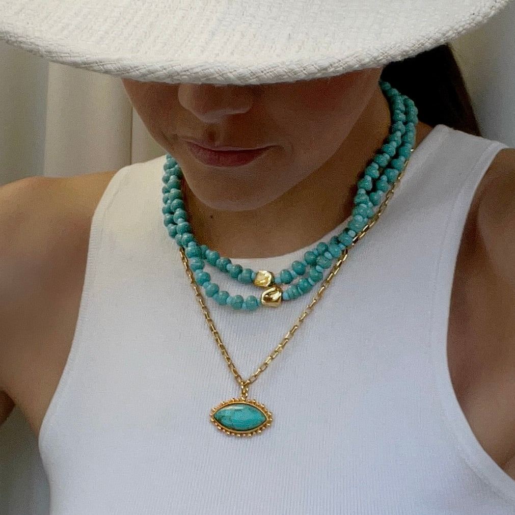 Talis Chains Tokyo Choker - Turquoise