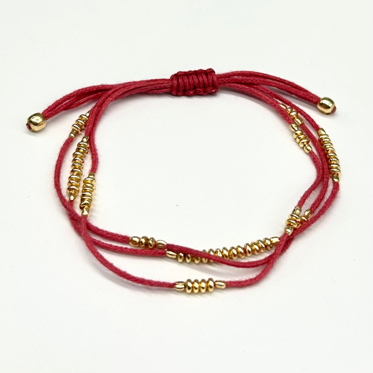 Rope Gold Metal Bead Bracelet
