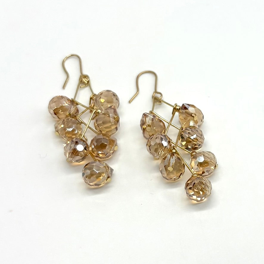 Crystal Vine Drop Earrings
