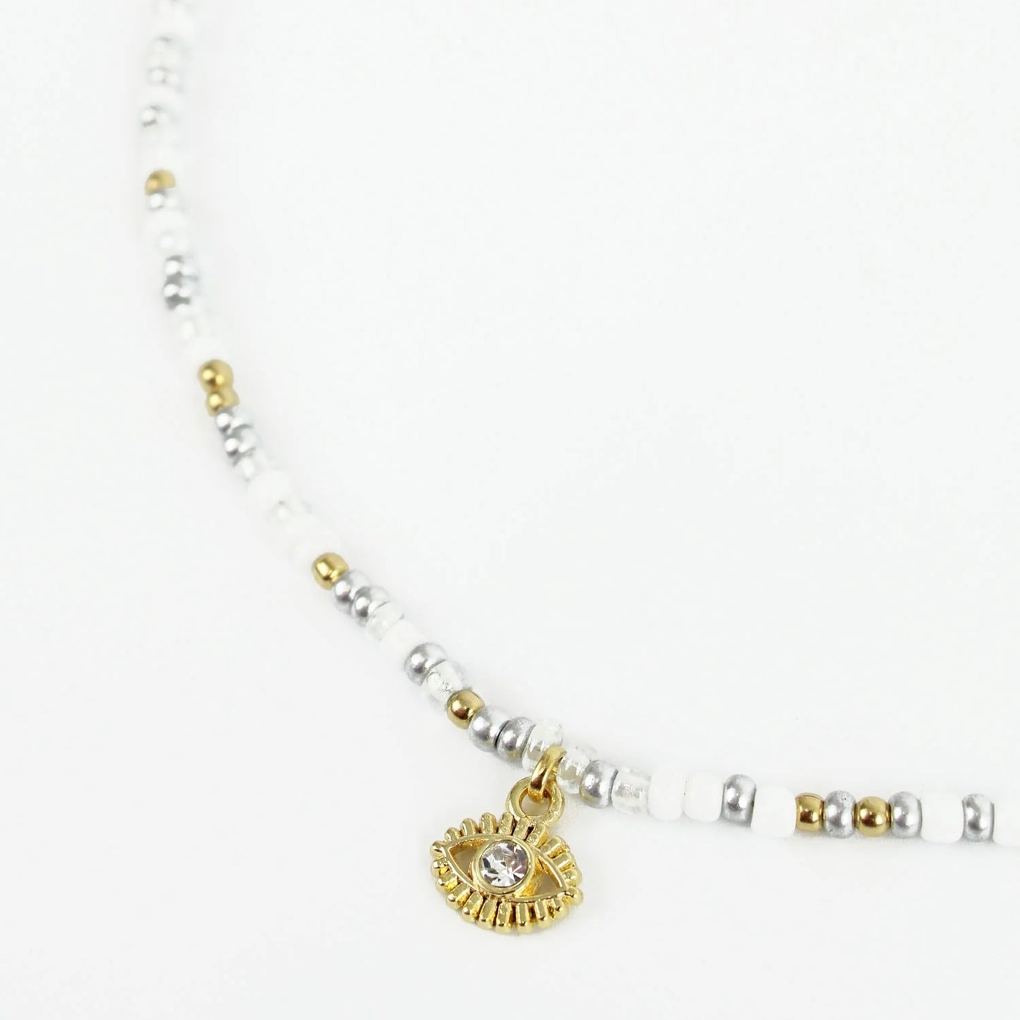 Evil Eye Beaded Necklace