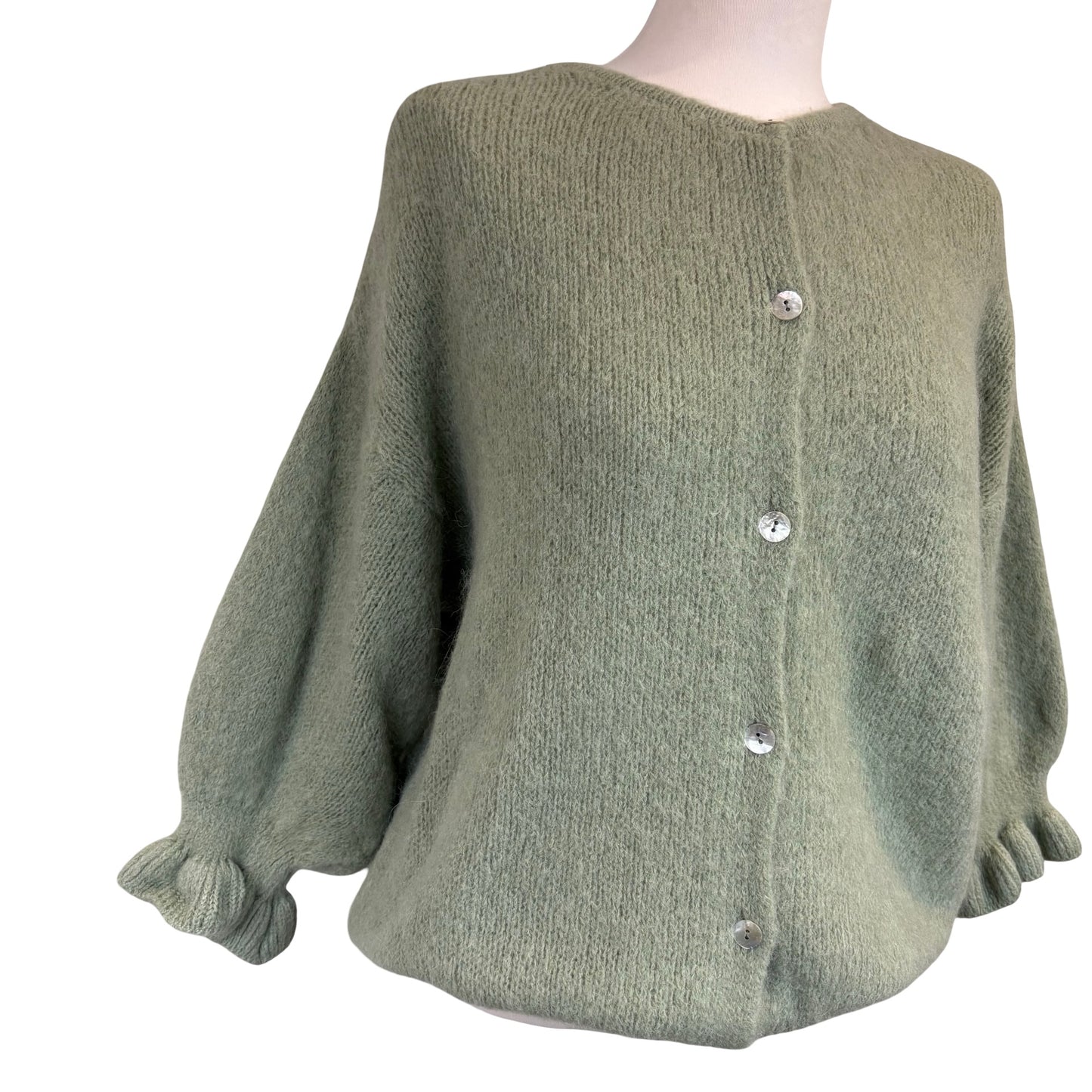 Clara Ruffle Sleeve Cardigan
