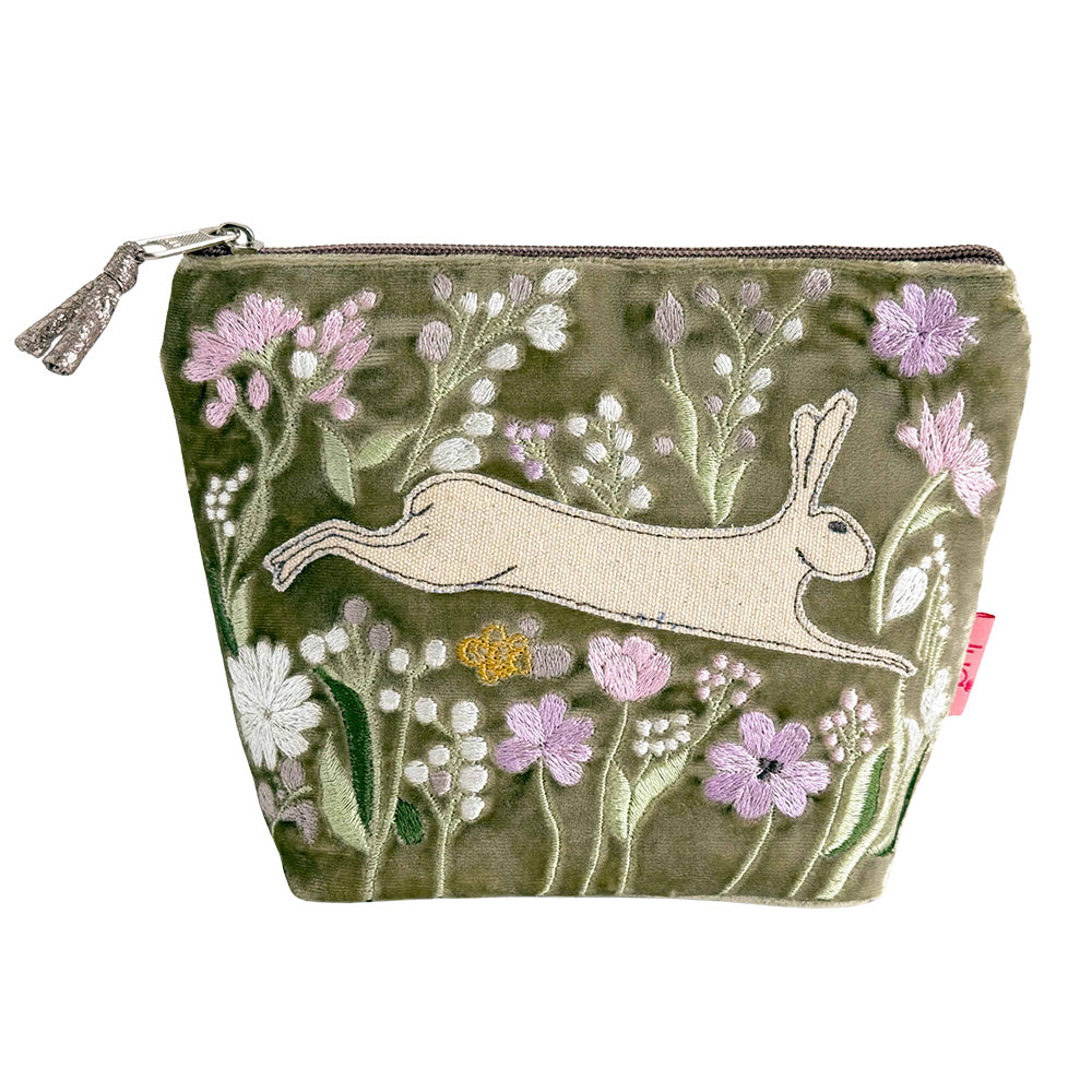 Hare & Flowers Cosmetic Purse