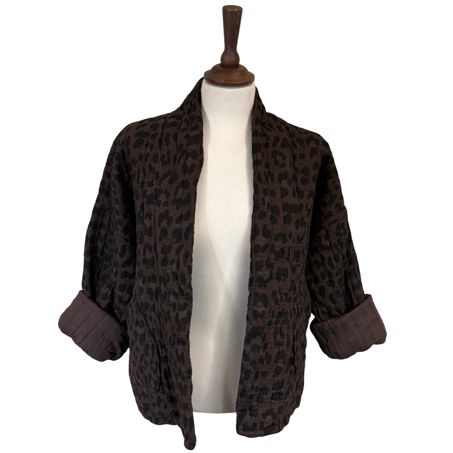 Caprice Leopard Kimono Jacket