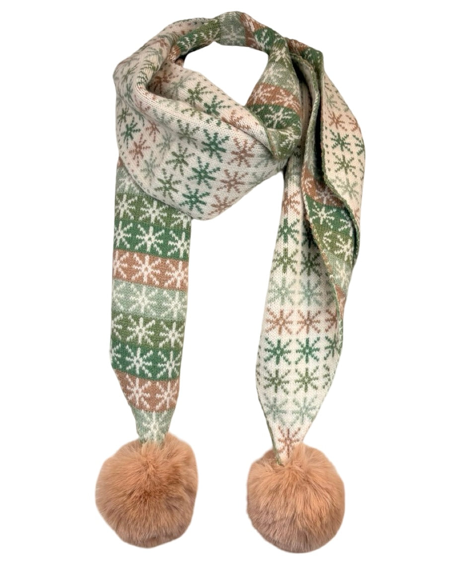 Star Pom Pom Scarf