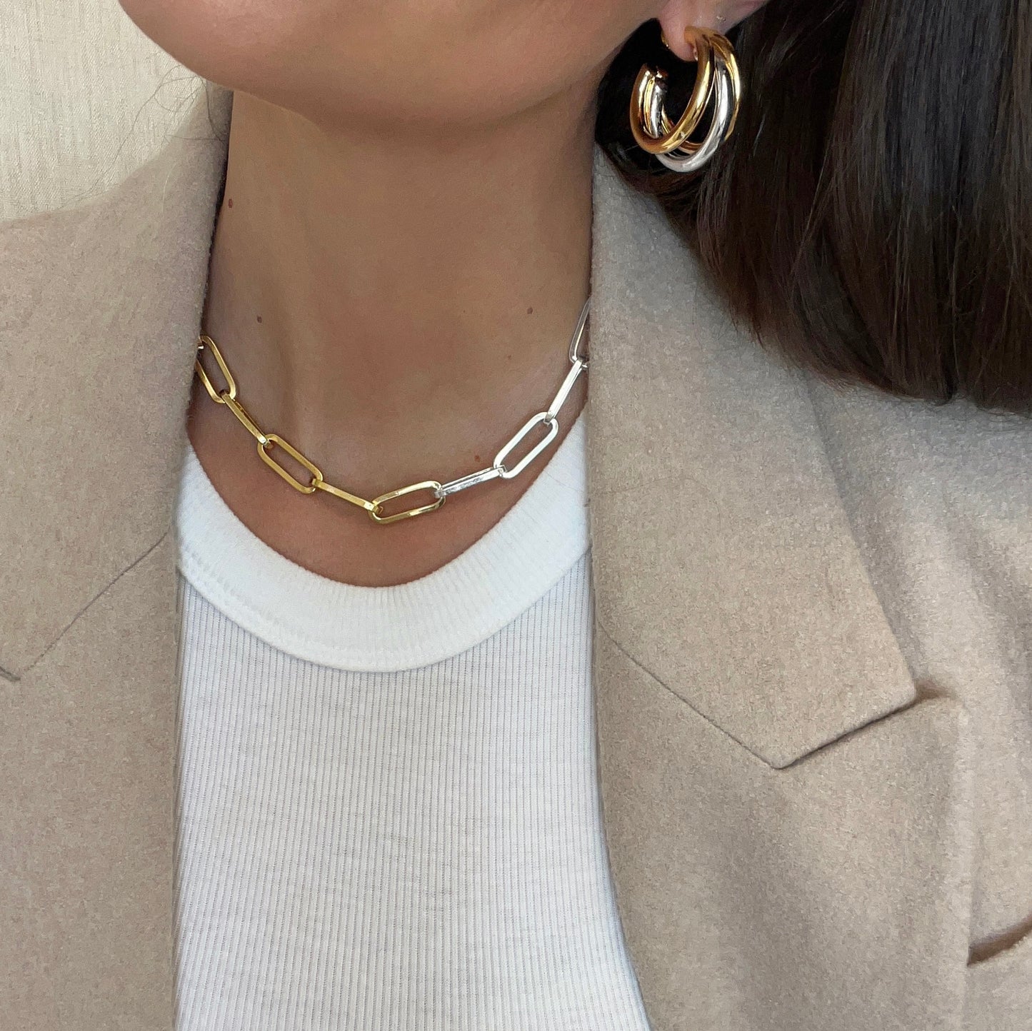 Talis Chains Duo Claw Earrings