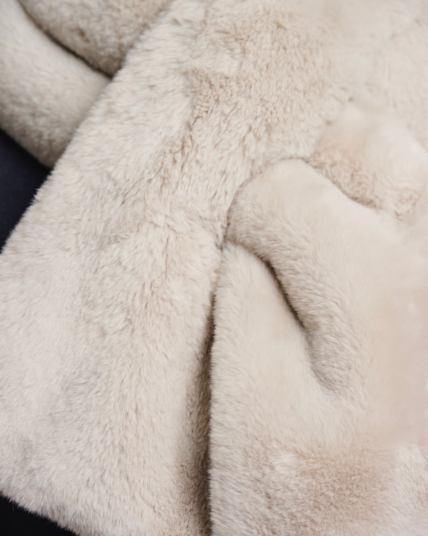 Rino & Pelle Stip Faux Fur Scarf