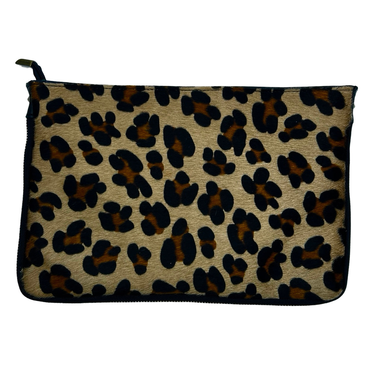 Large Leather Animal Print Bag – Pea Mint - Main Image
