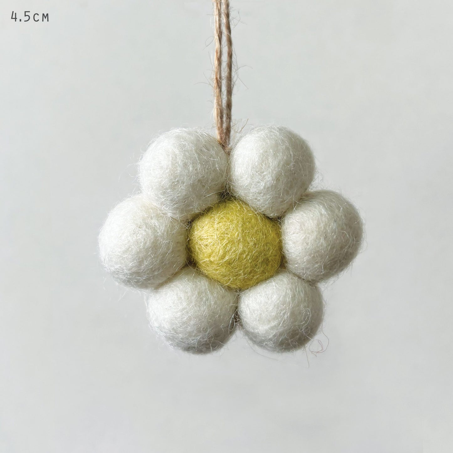Small Felt Daisy Hanging Decoration