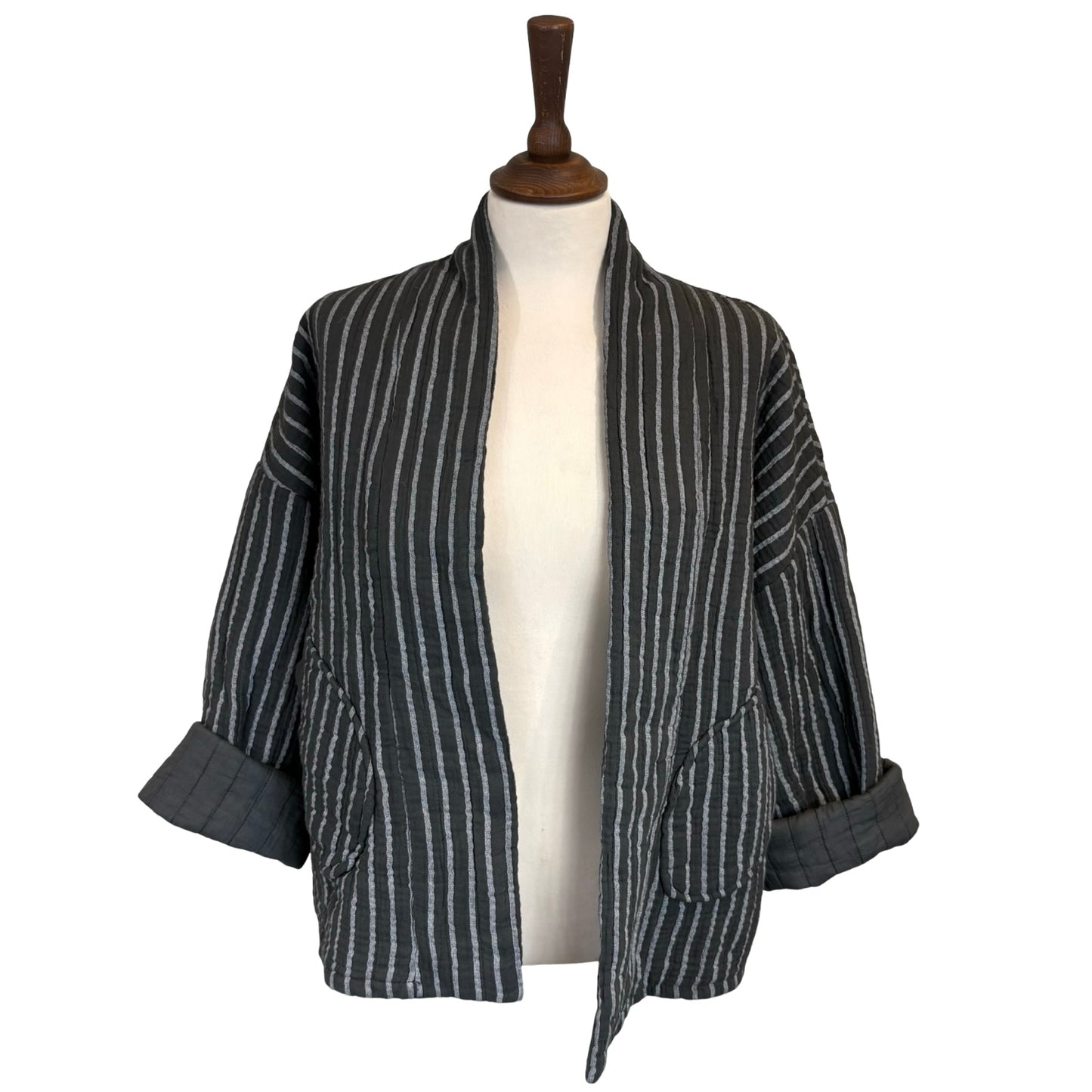 Caprice Stripe Kimono Jacket