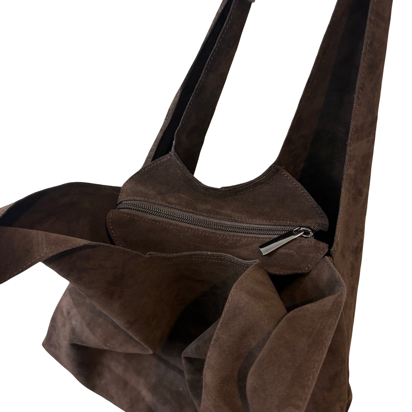 Faux Suede Hobo Bag (with additional crossbody bag)