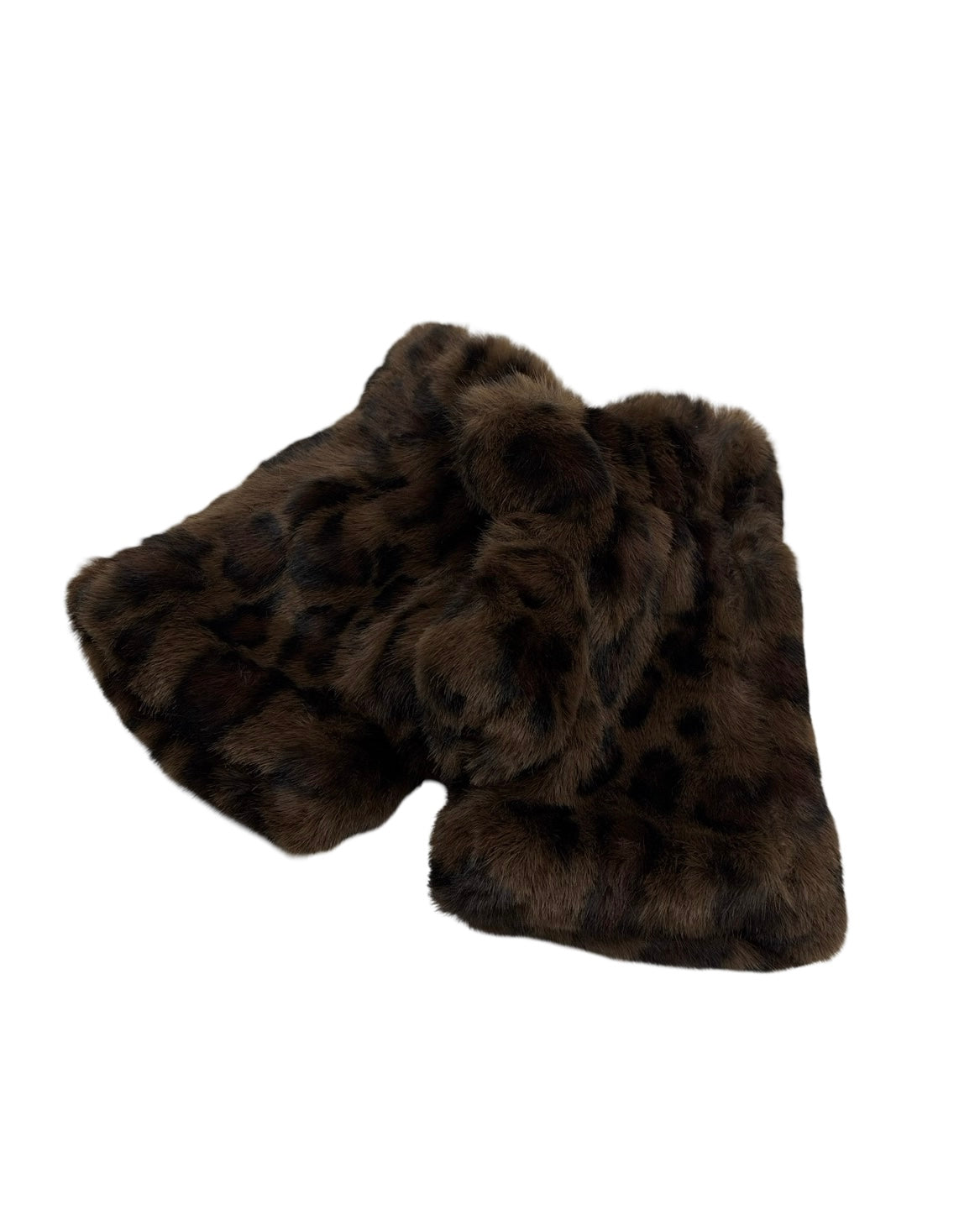 Faux Fur Animal Print Wristies