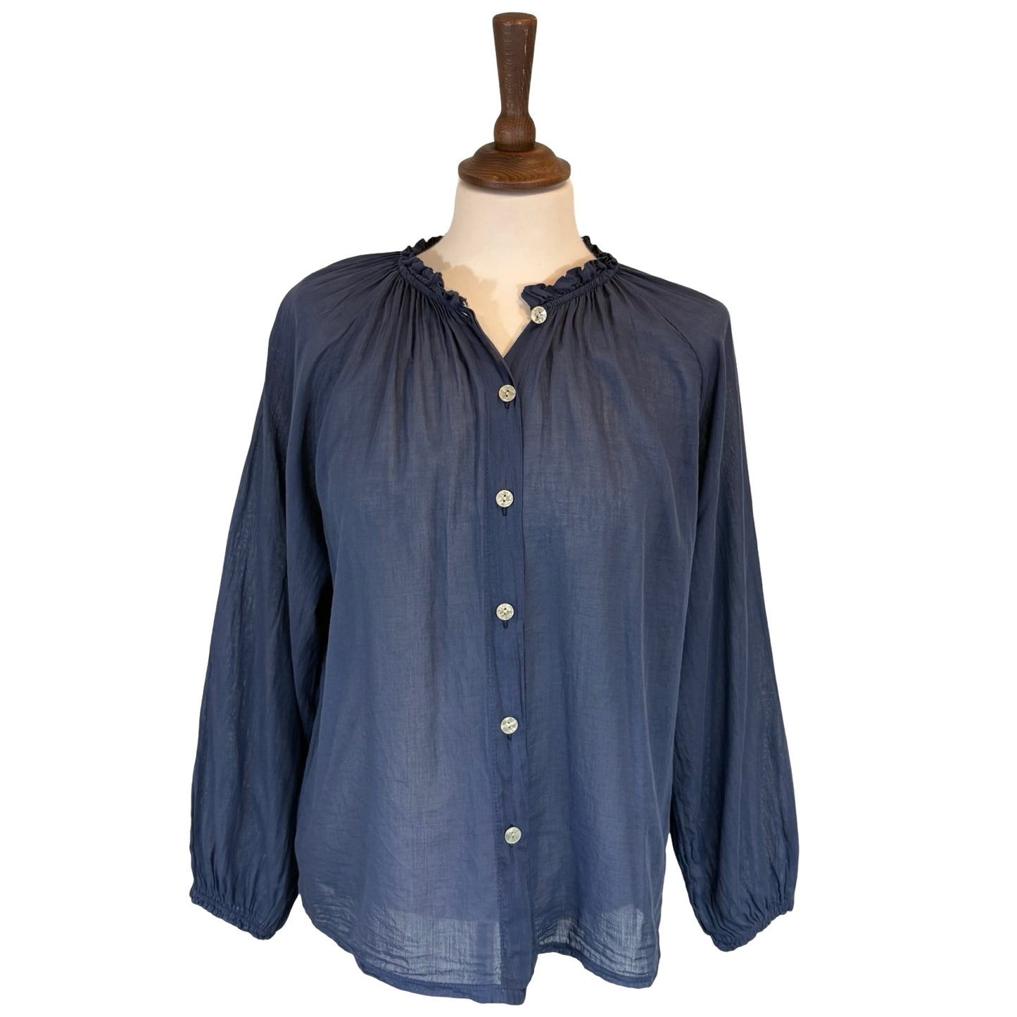 Joy Long Sleeve Frill Blouse