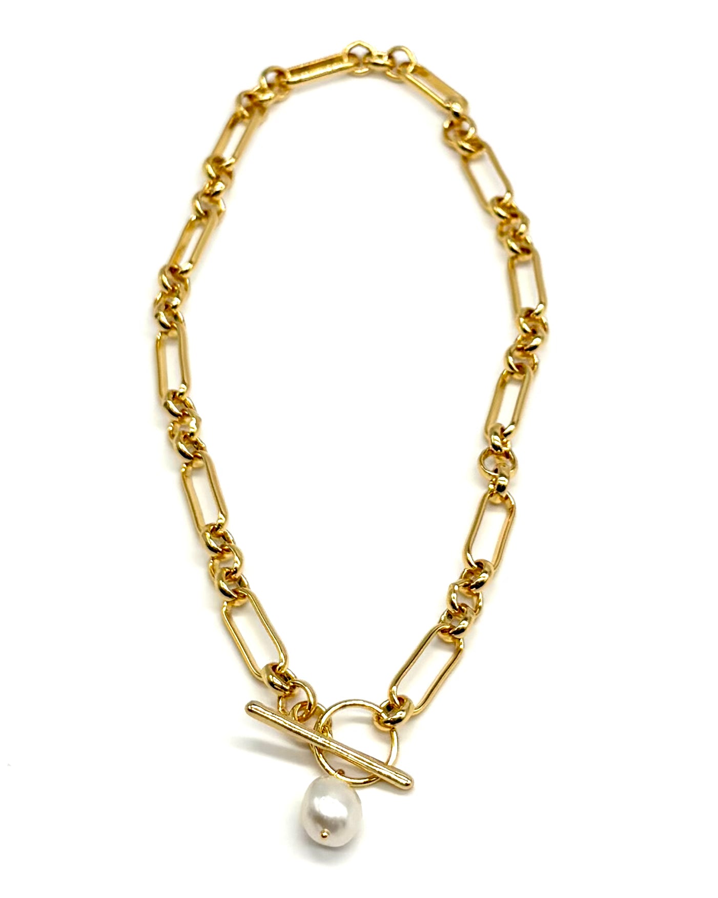 T Bar Freshwater Pearl Necklace