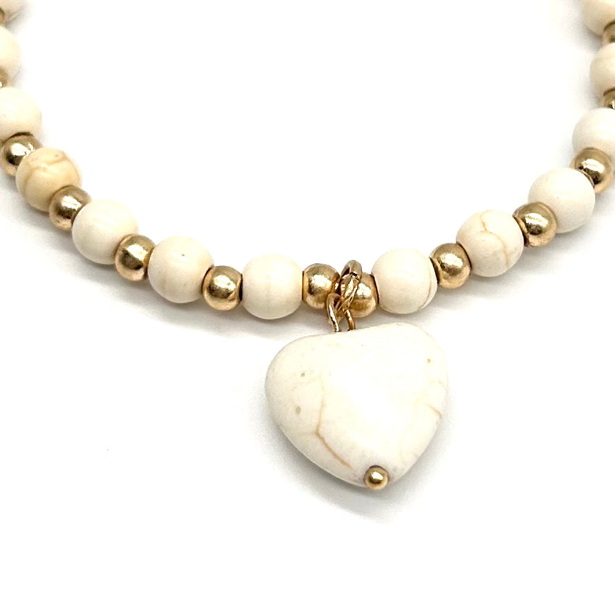 Stone Heart Bracelet