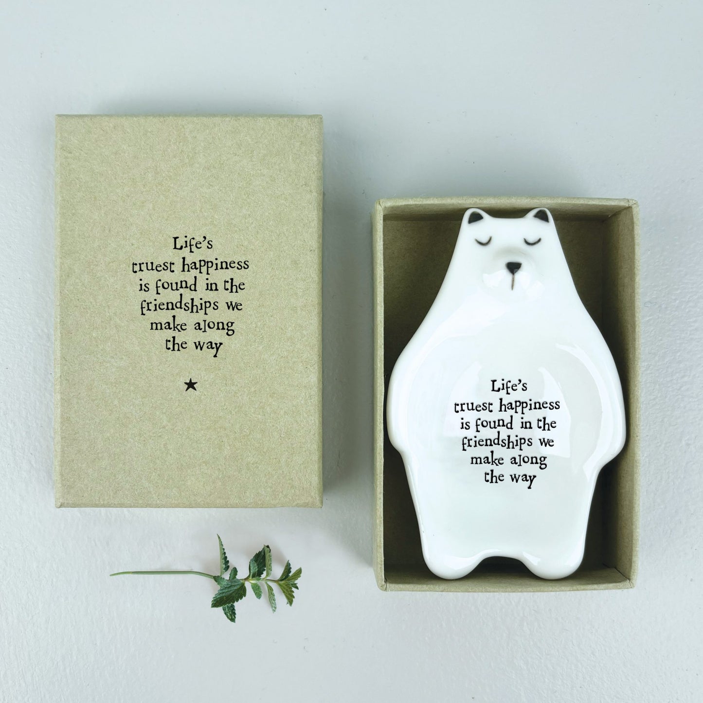Flat Dish-Bear/Life truest happiness