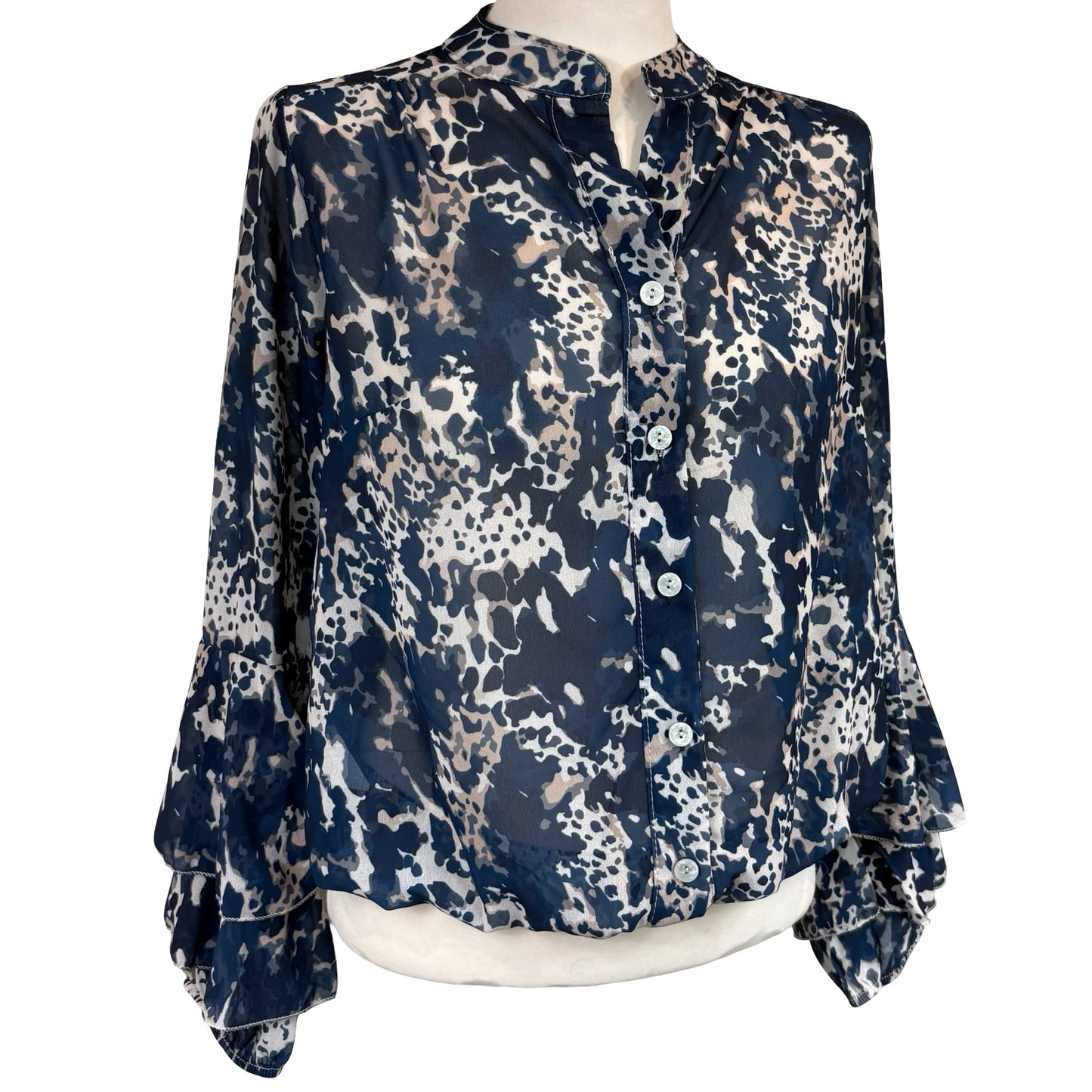 Jodi Marble Print Blouse