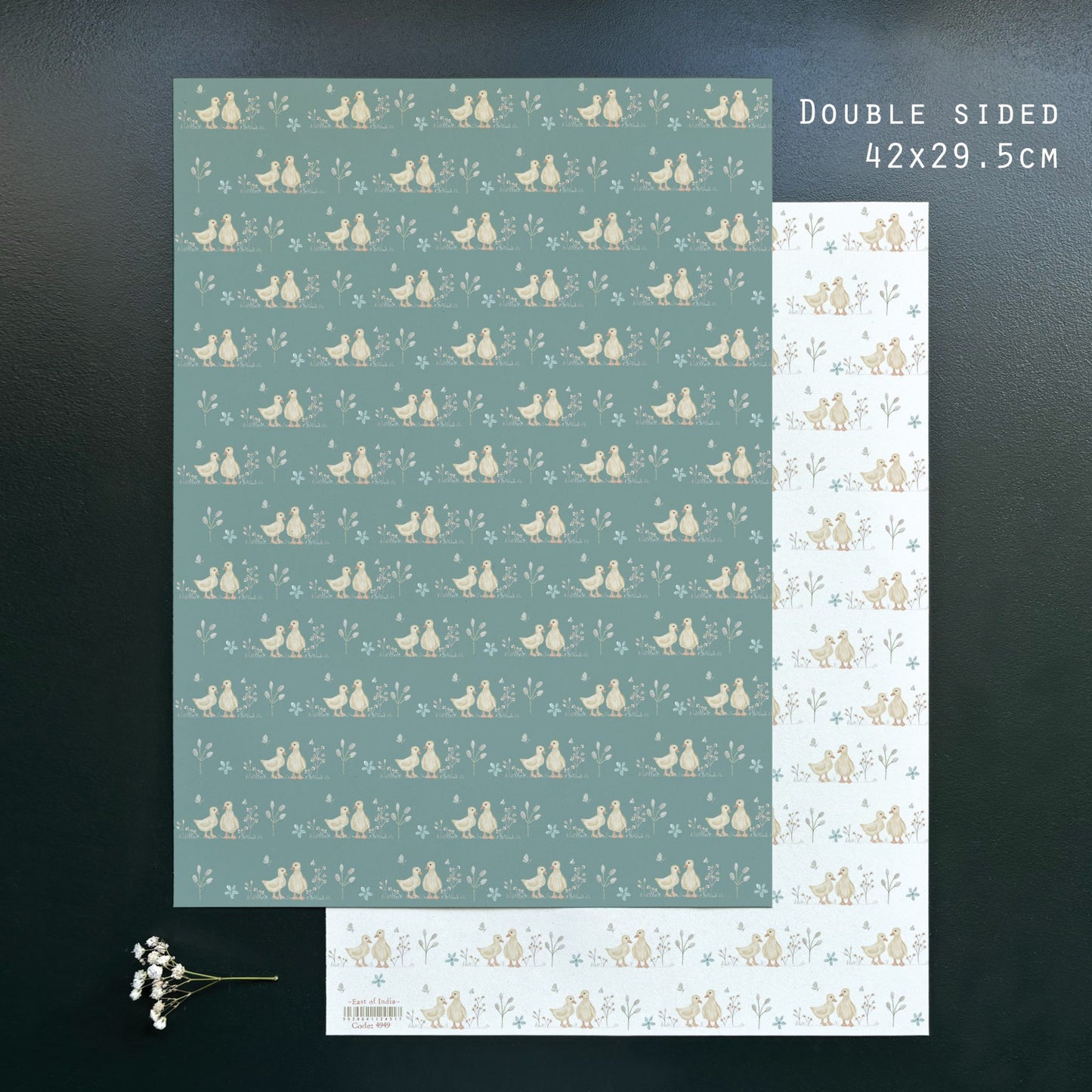 Small Gift Wrap Sheet-Ducklings