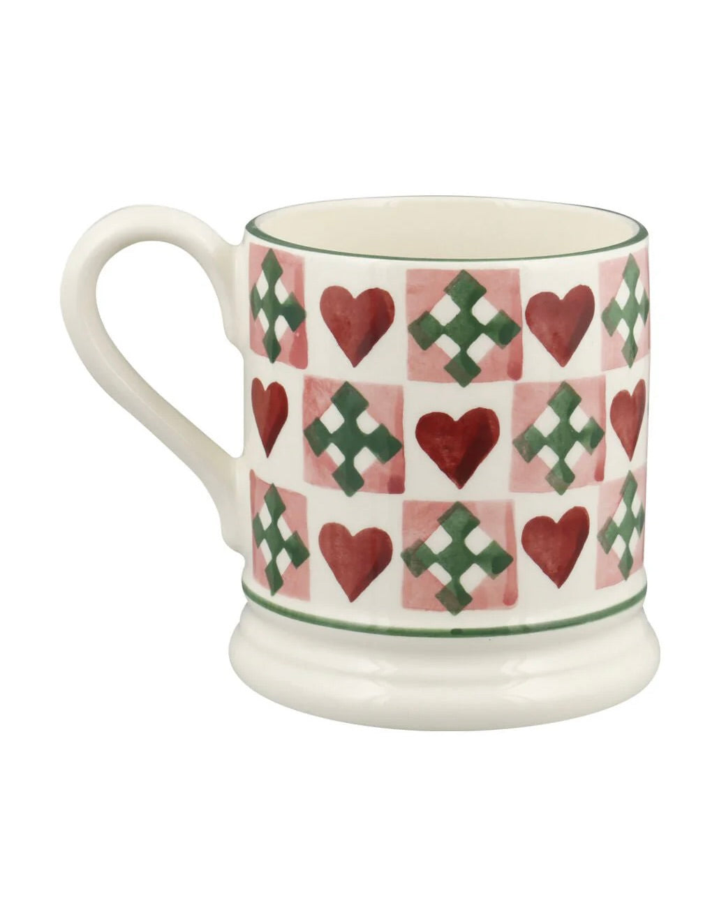 Emma Bridgewater Pink Quilts 1/2 Pint Mug