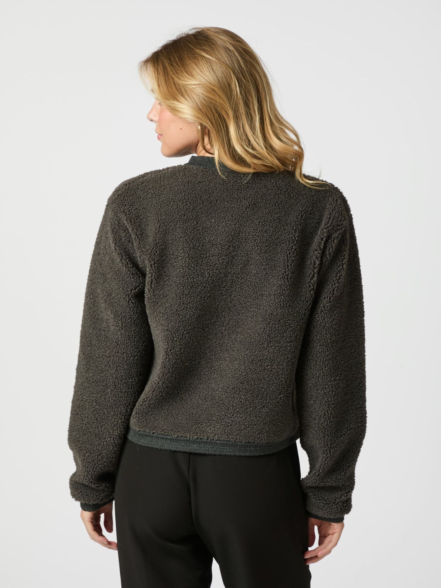 Neo Noir Limo Fluffy Knit Cardigan