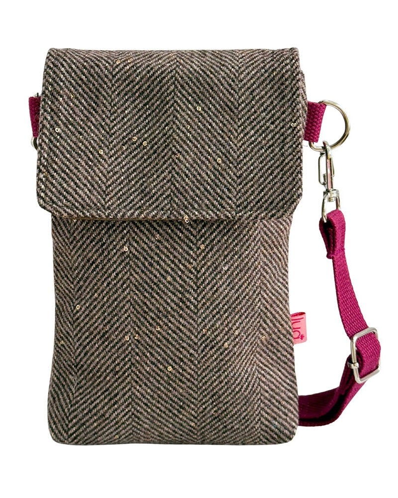 Herringbone Phone Purse