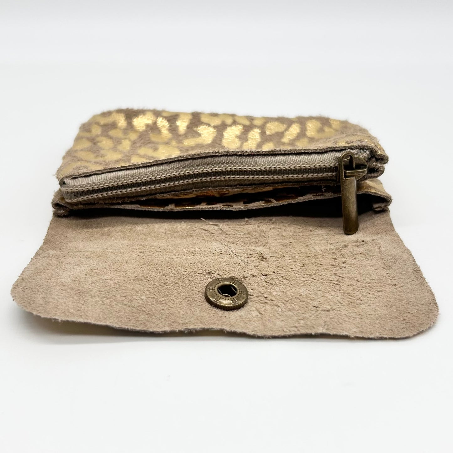 Leather Animal Print Coin Purse