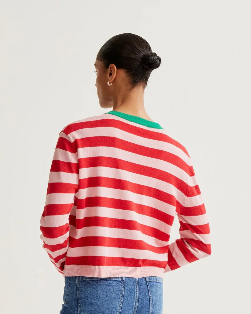 Compania Fantastica Emmie Stripe Cardigan