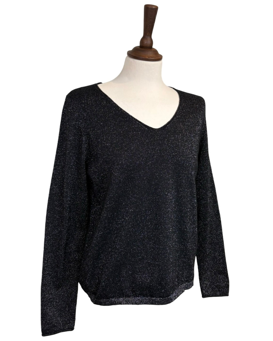 Petra Lurex V Neck Jumper