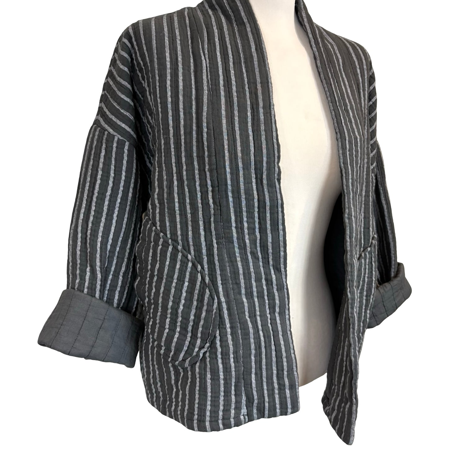 Caprice Stripe Kimono Jacket