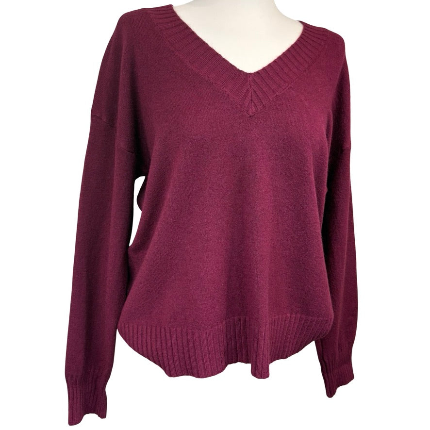 Leane Ribbed V Neck Jumper