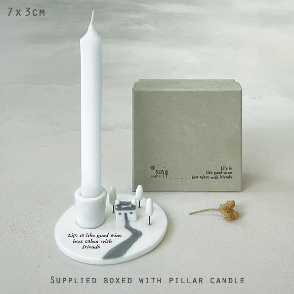 Candle Holder-Life is like wine