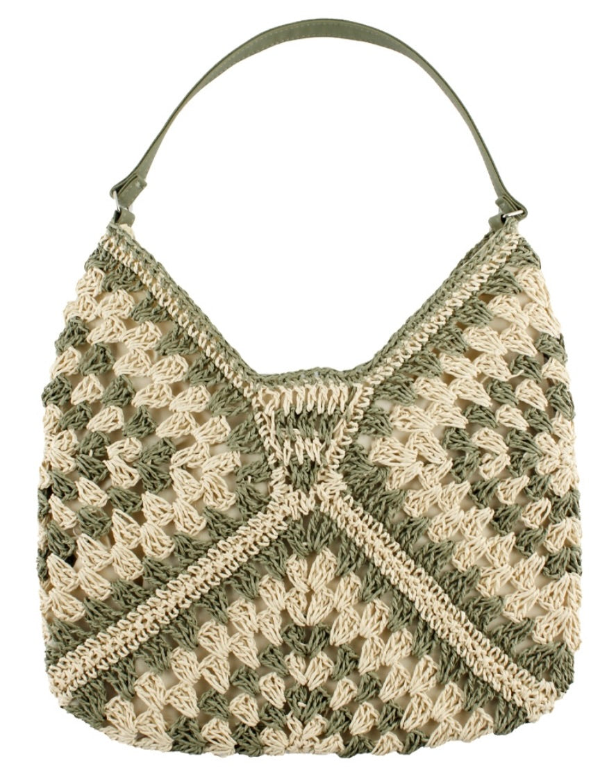 Straw Slouchy Bag