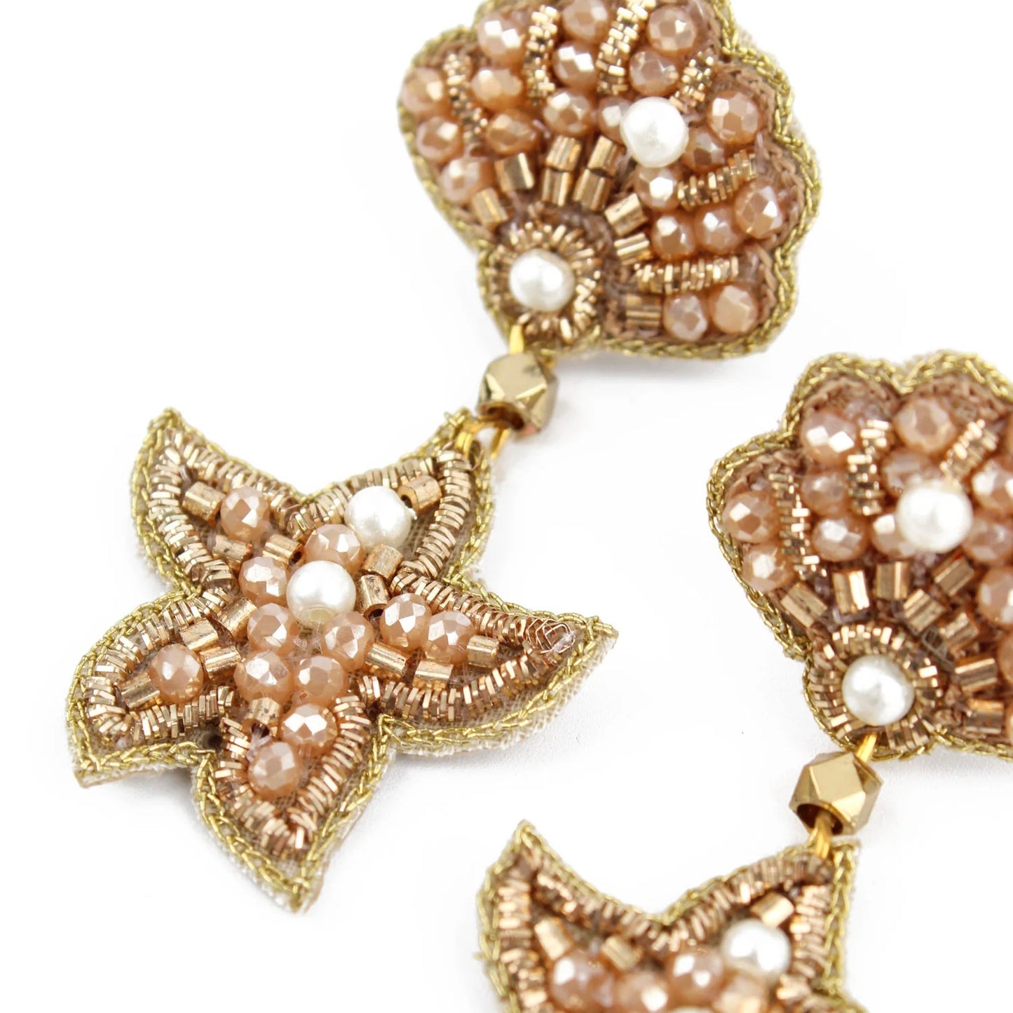 Gold Shell Shimmer Earrings
