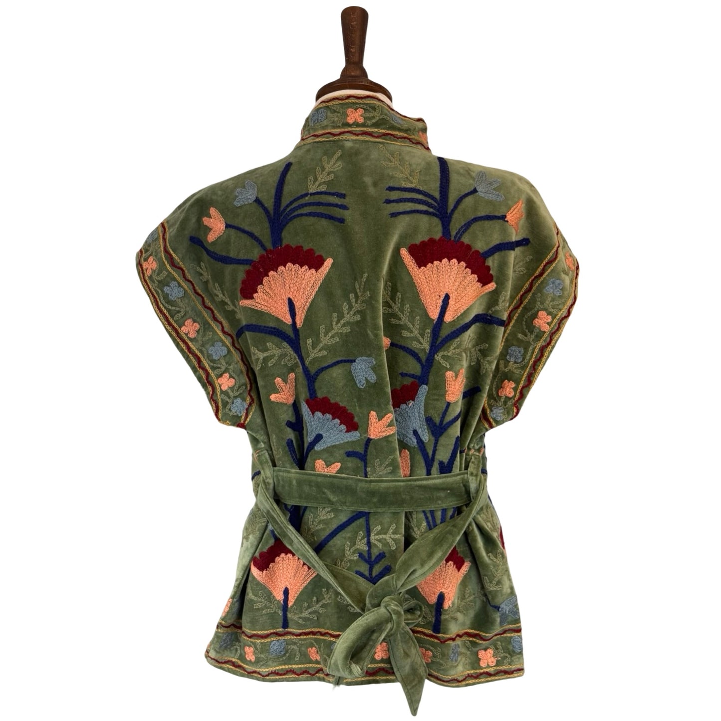 Milla Velvet Embroidered Vest