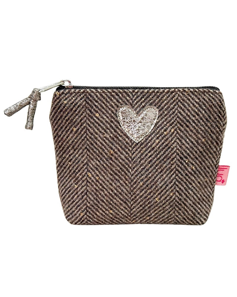Sparkle Heart Mini Coin Purse