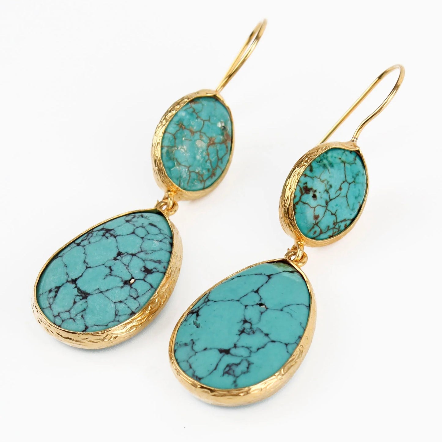Turquoise Double Drop Earrings