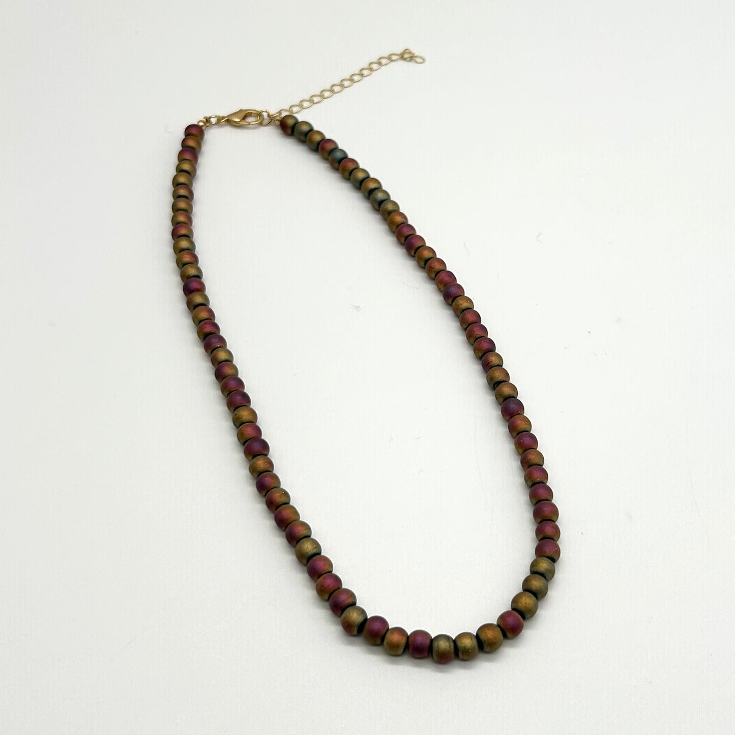 Iridescent Bead Necklace