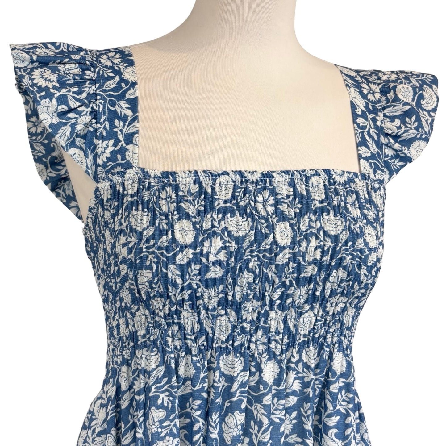 Lizzie Flower Frill Sleeve Dress