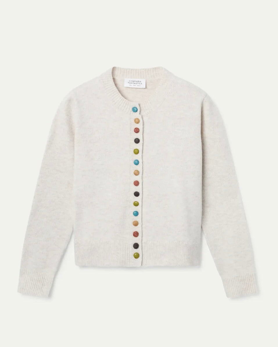 Compania Fantastica Renata Coloured Button Cardigan