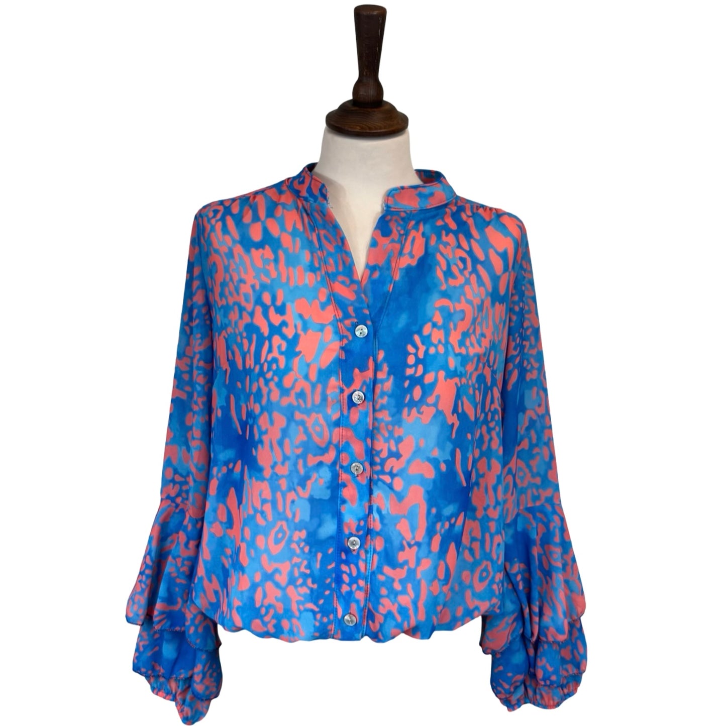 Jodi Leopard Print Blouse