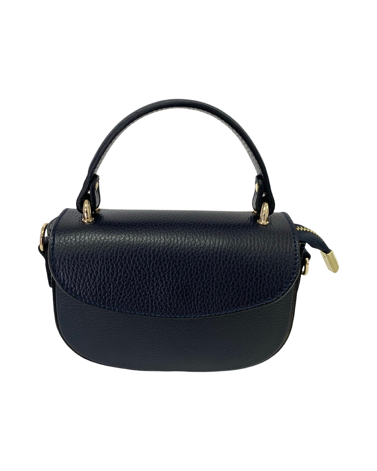 Small Leather Oval Handbag