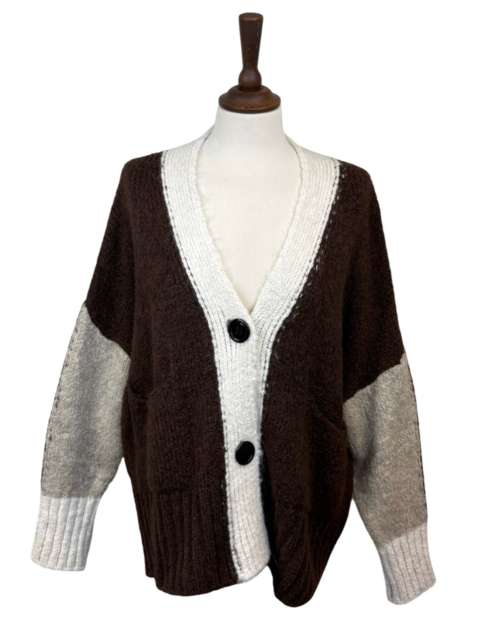 Robyn Patch Button Up Cardigan