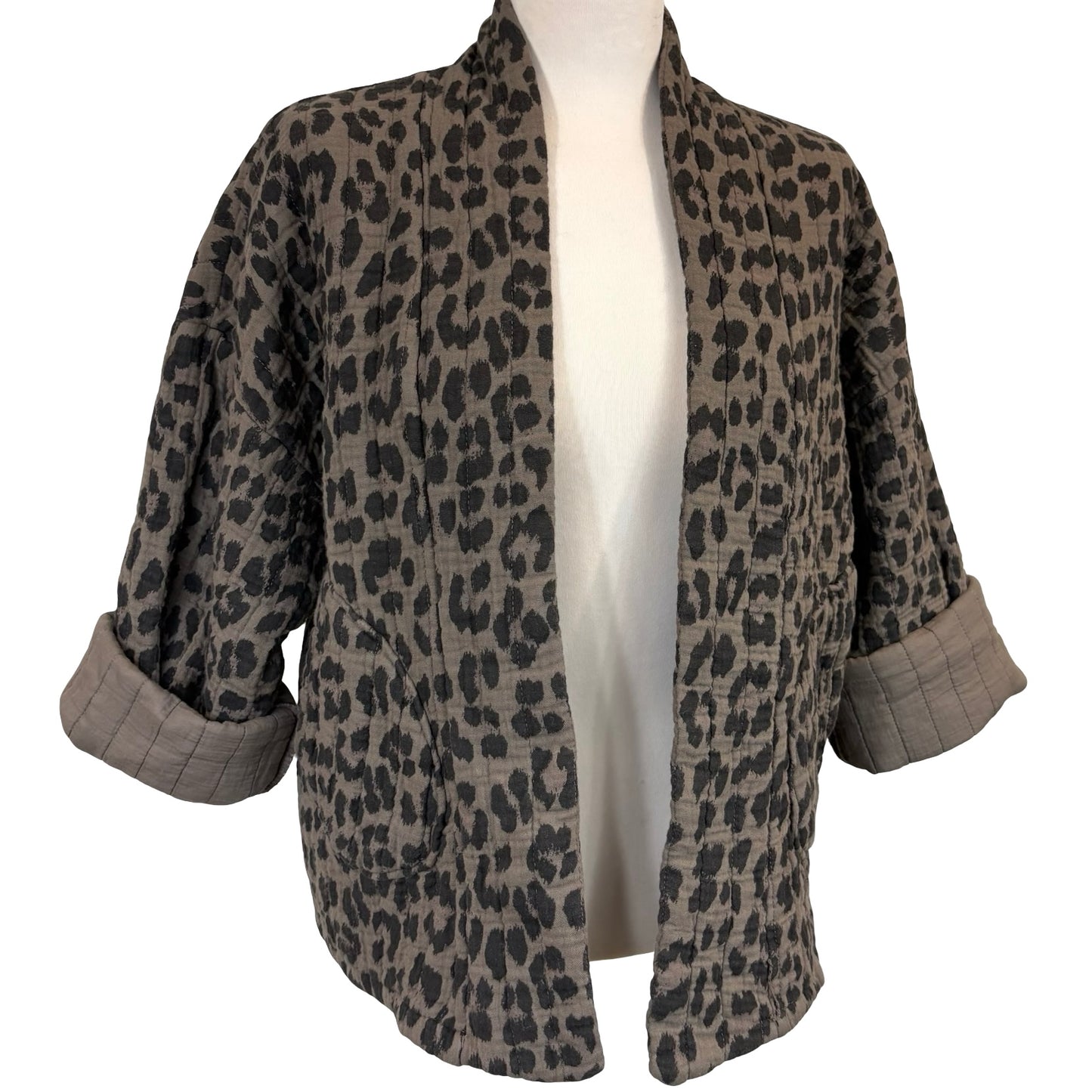 Caprice Leopard Kimono Jacket