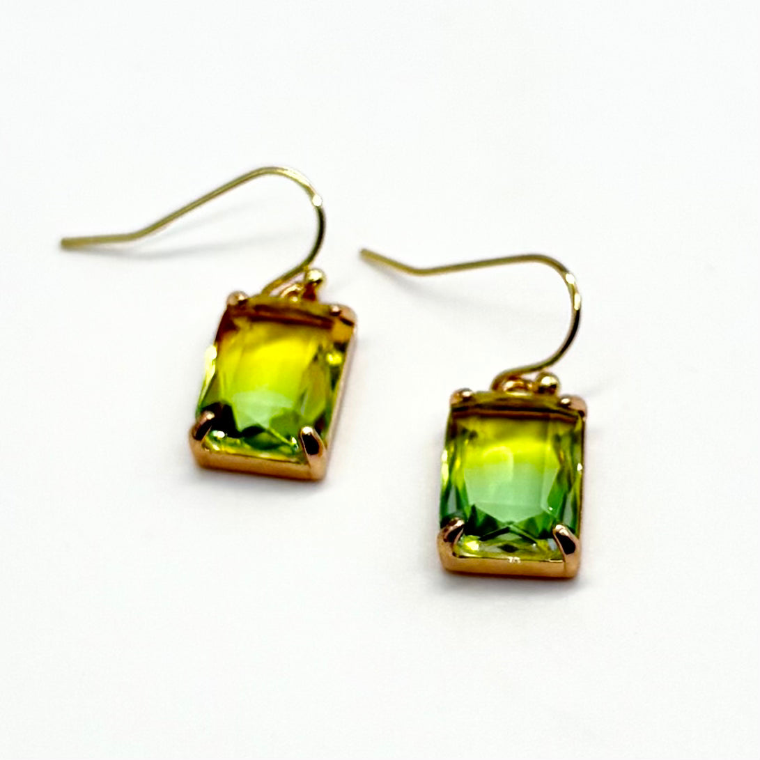 Baguette Drop Earrings