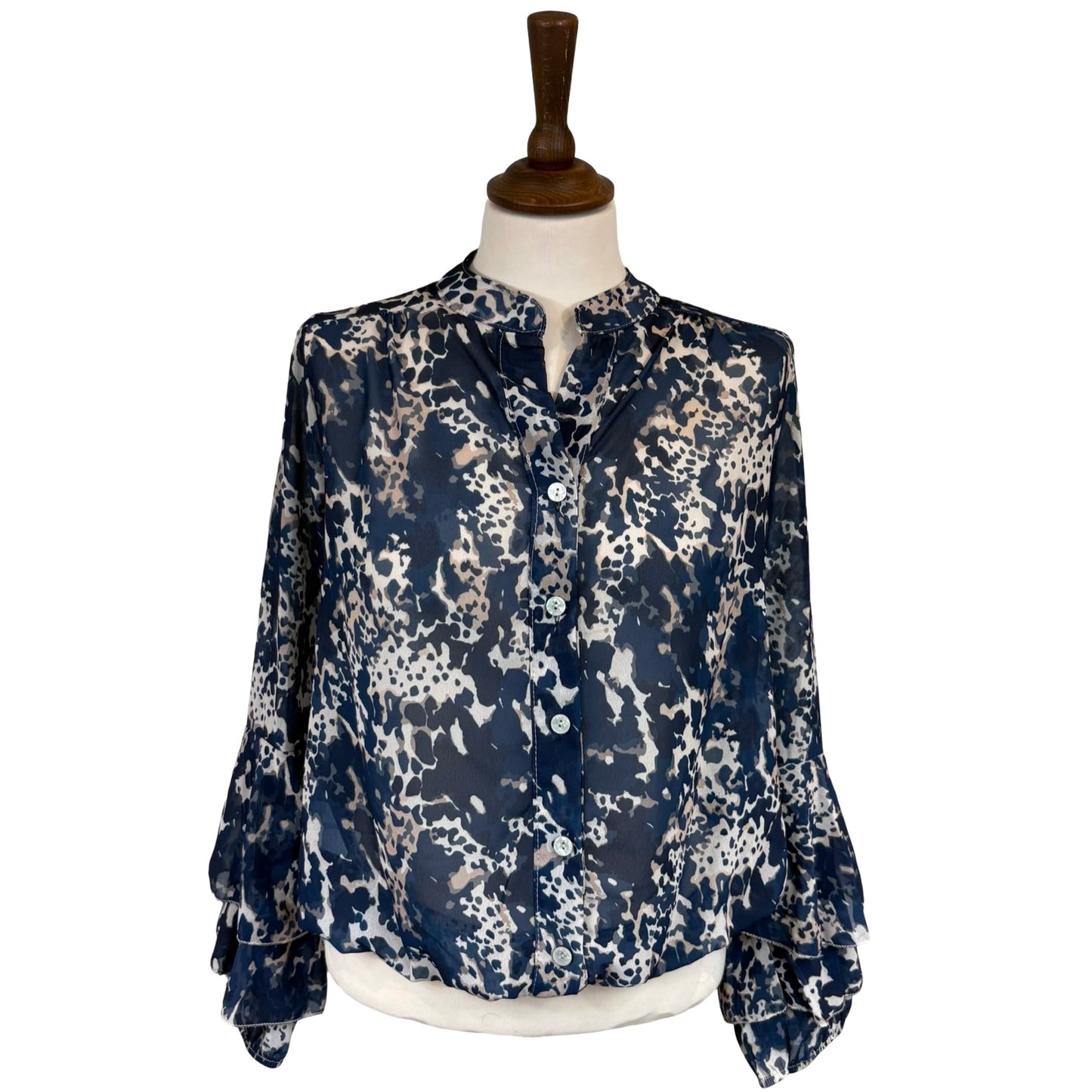 Jodi Marble Print Blouse