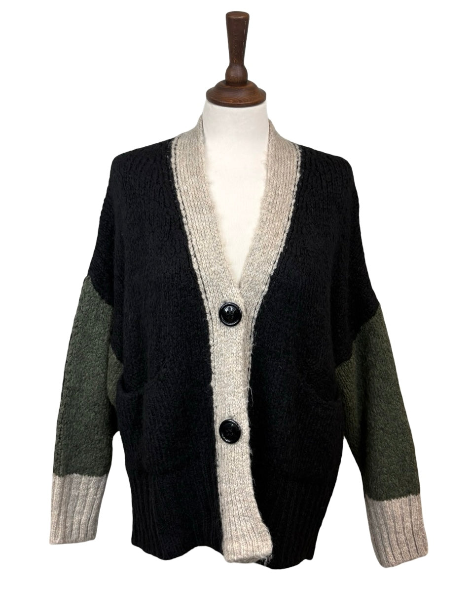 Robyn Patch Button Up Cardigan