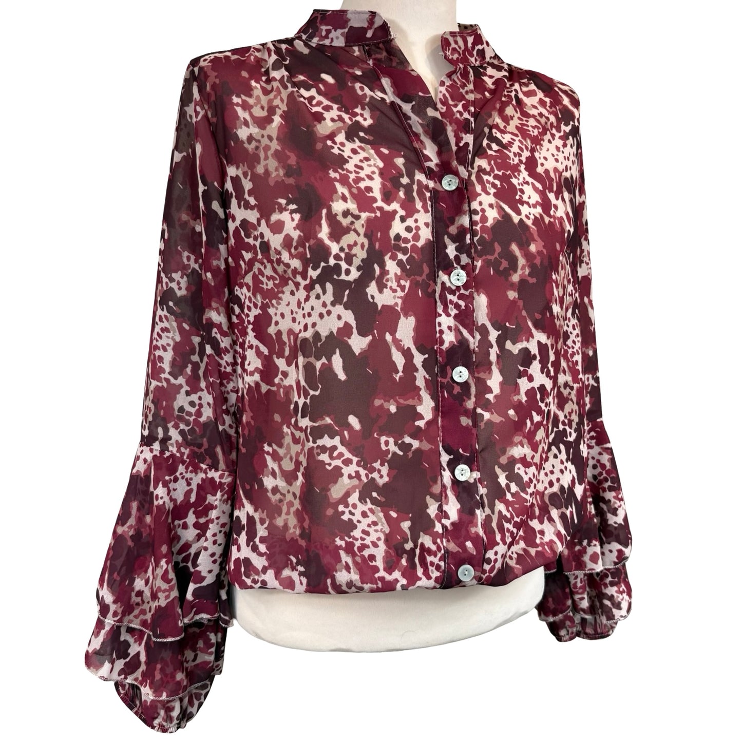 Jodi Marble Print Blouse