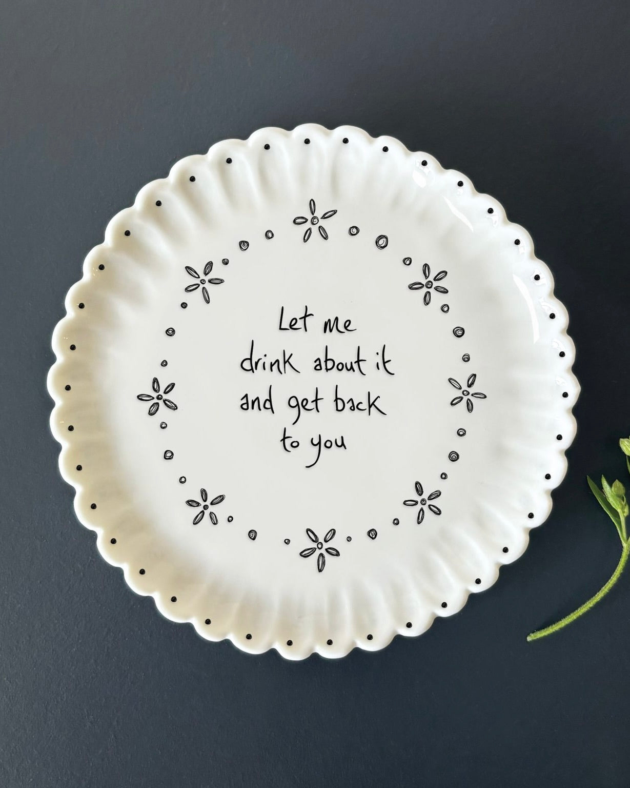 Scallop Coaster - Let Me Drink